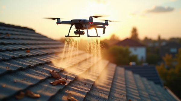Comment le drone de nettoyage de toiture change l'entretien